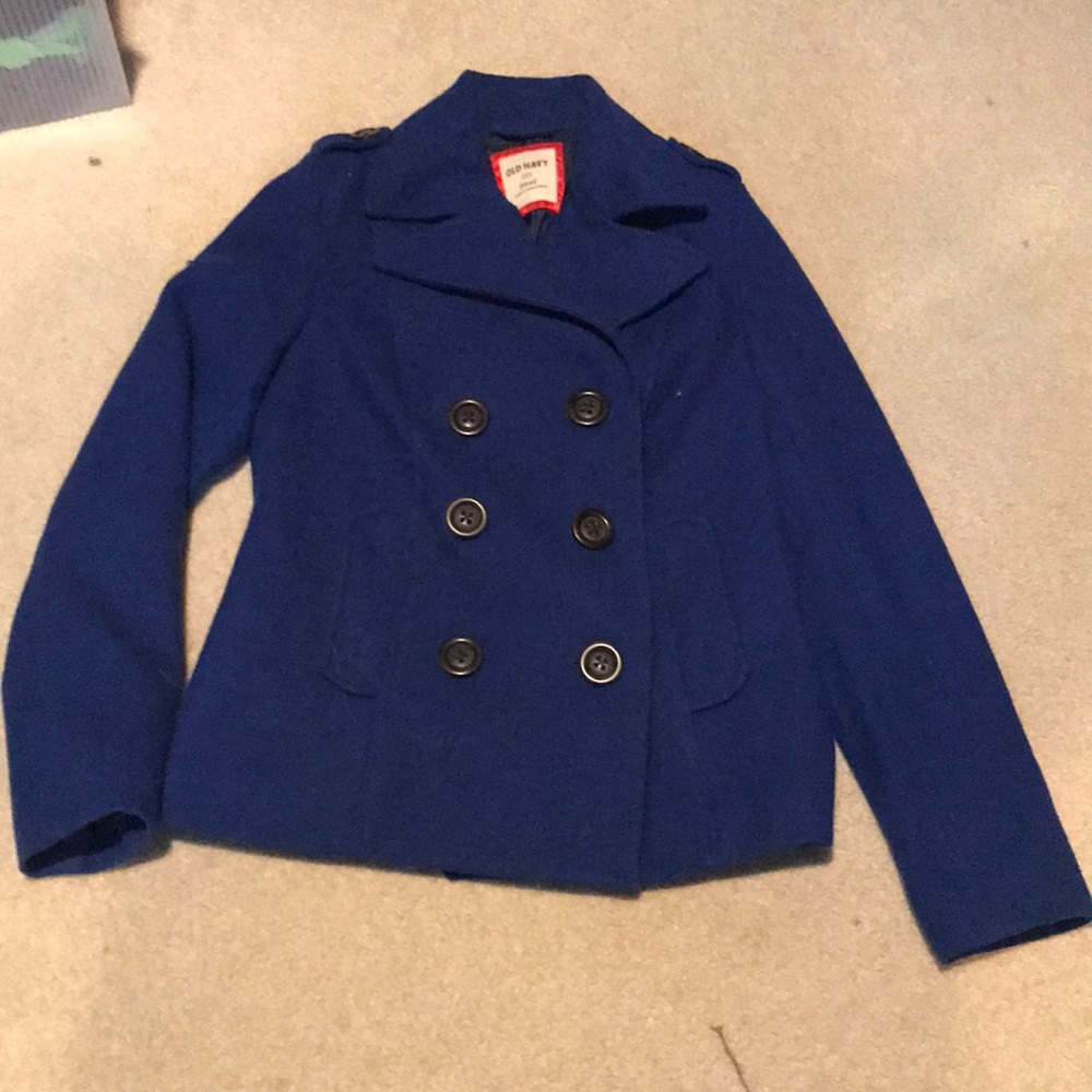 Cobalt blue old navy pea coat